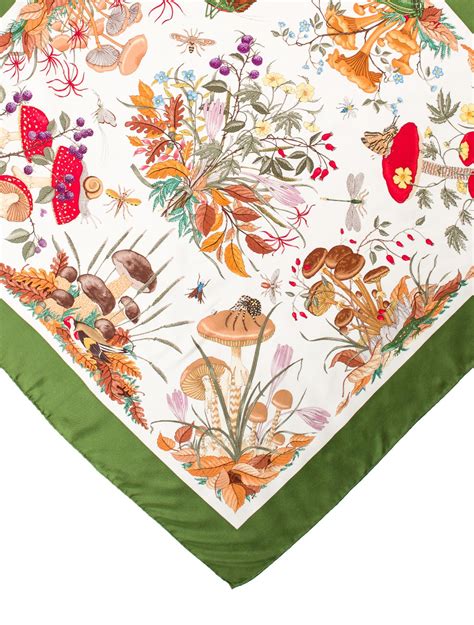 gucci mushroom scarf|Gucci scarf clearance.